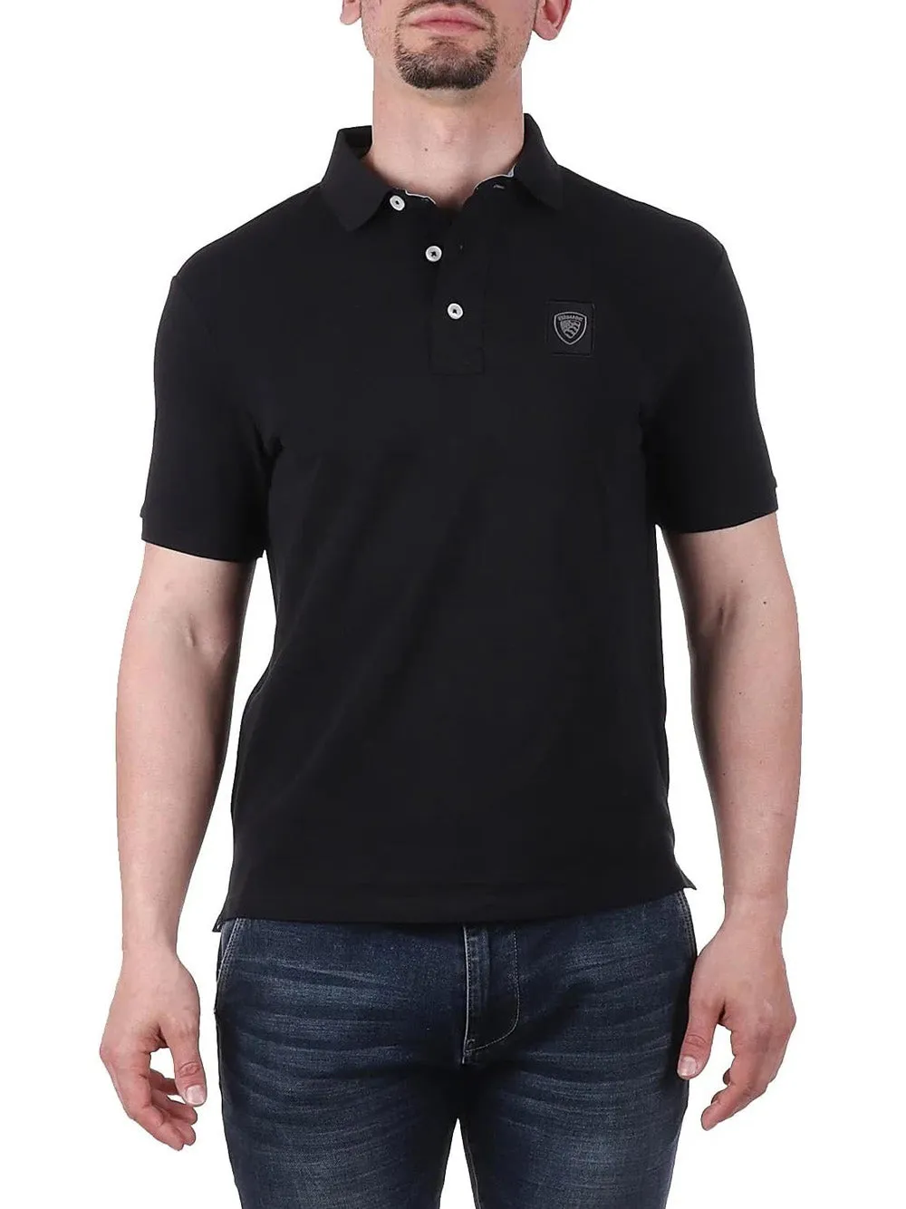 BLAUER Polo Uomo - Nero modello 24SBLUT02150