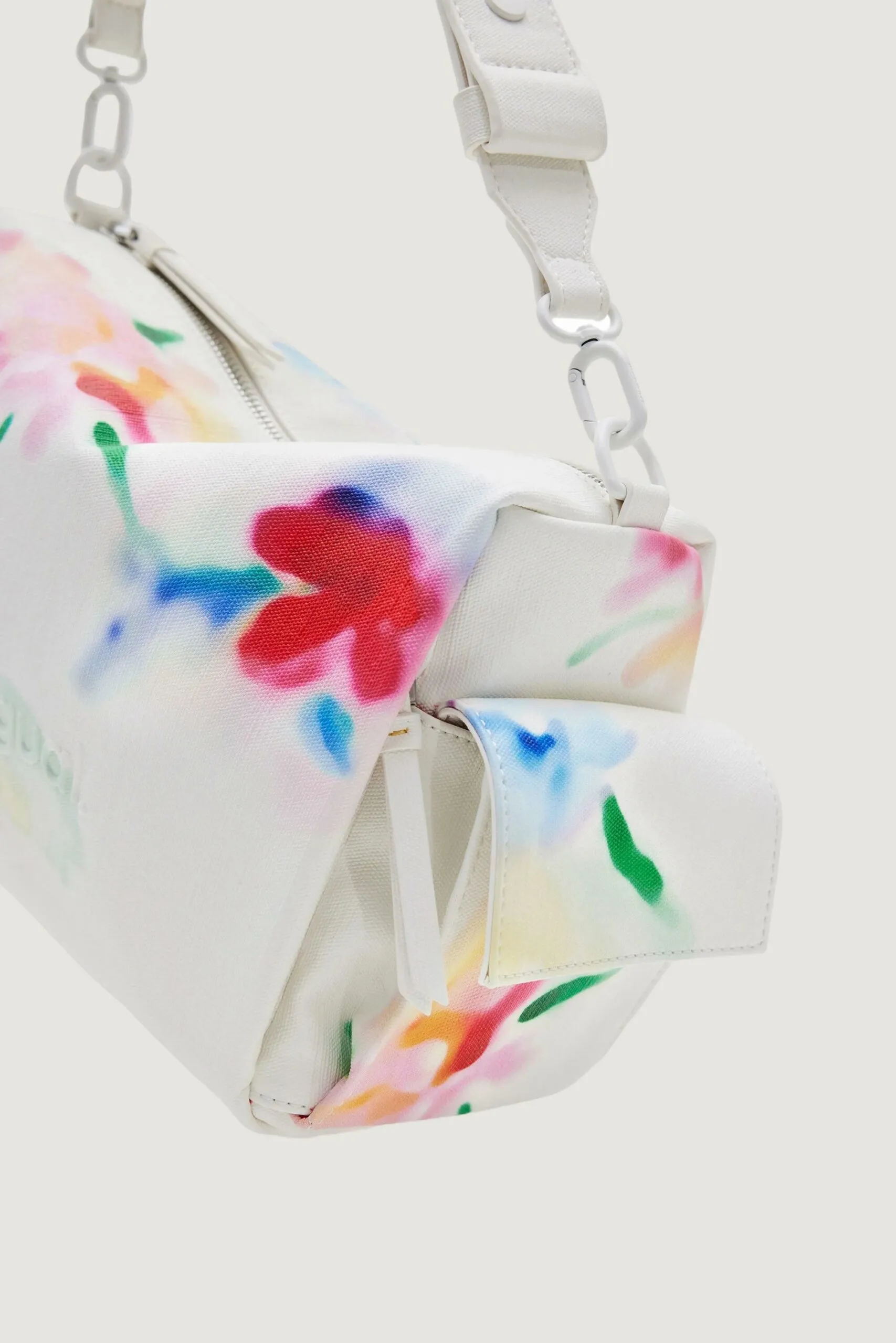 Borsa Desigual liquidflower Bianco