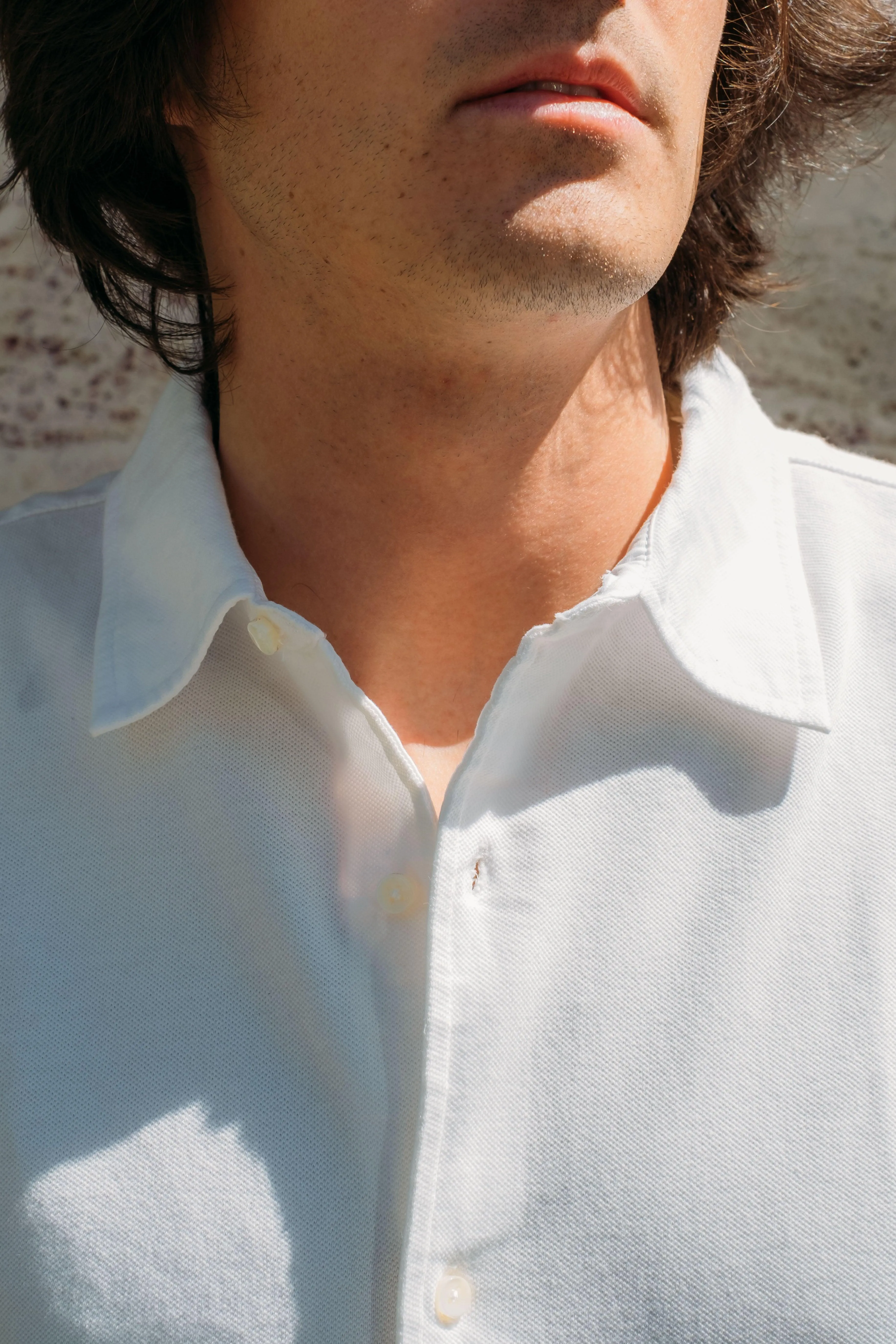 Camicia in Piquet Bianco