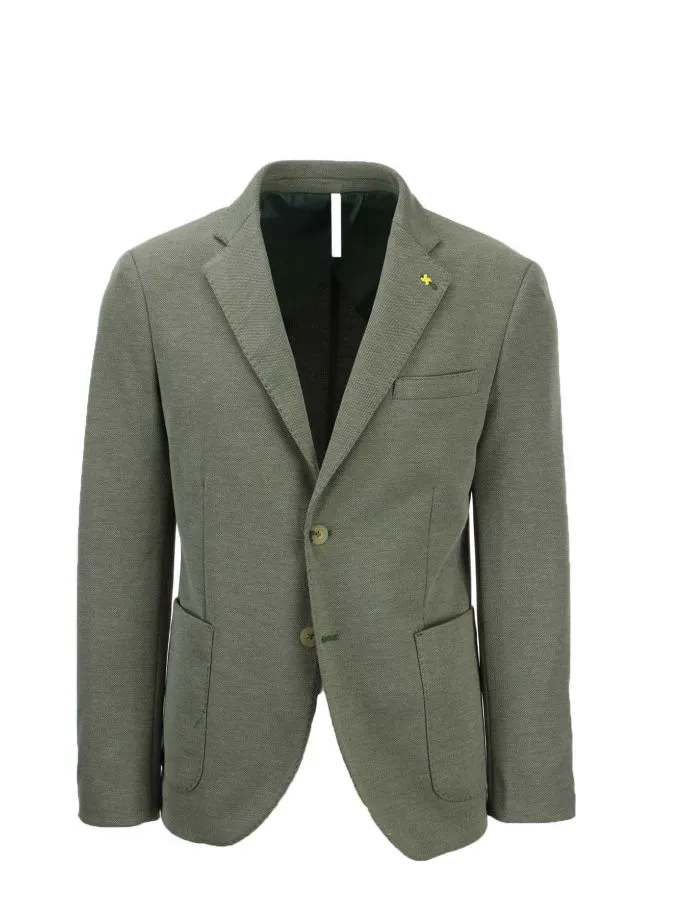 Giacca monopetto in tessuto stretch