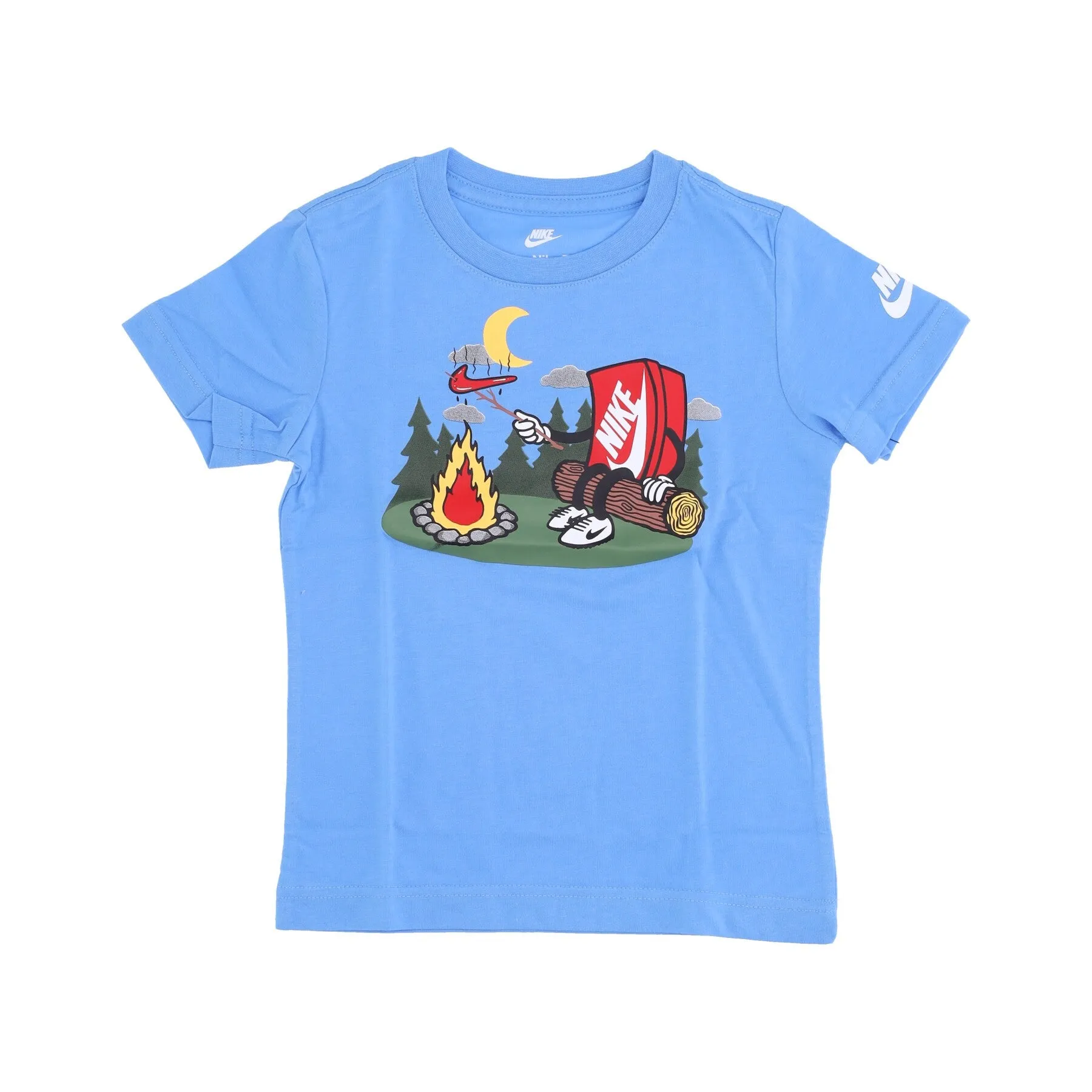 Maglietta Bambino Boxy Campfire University Blue