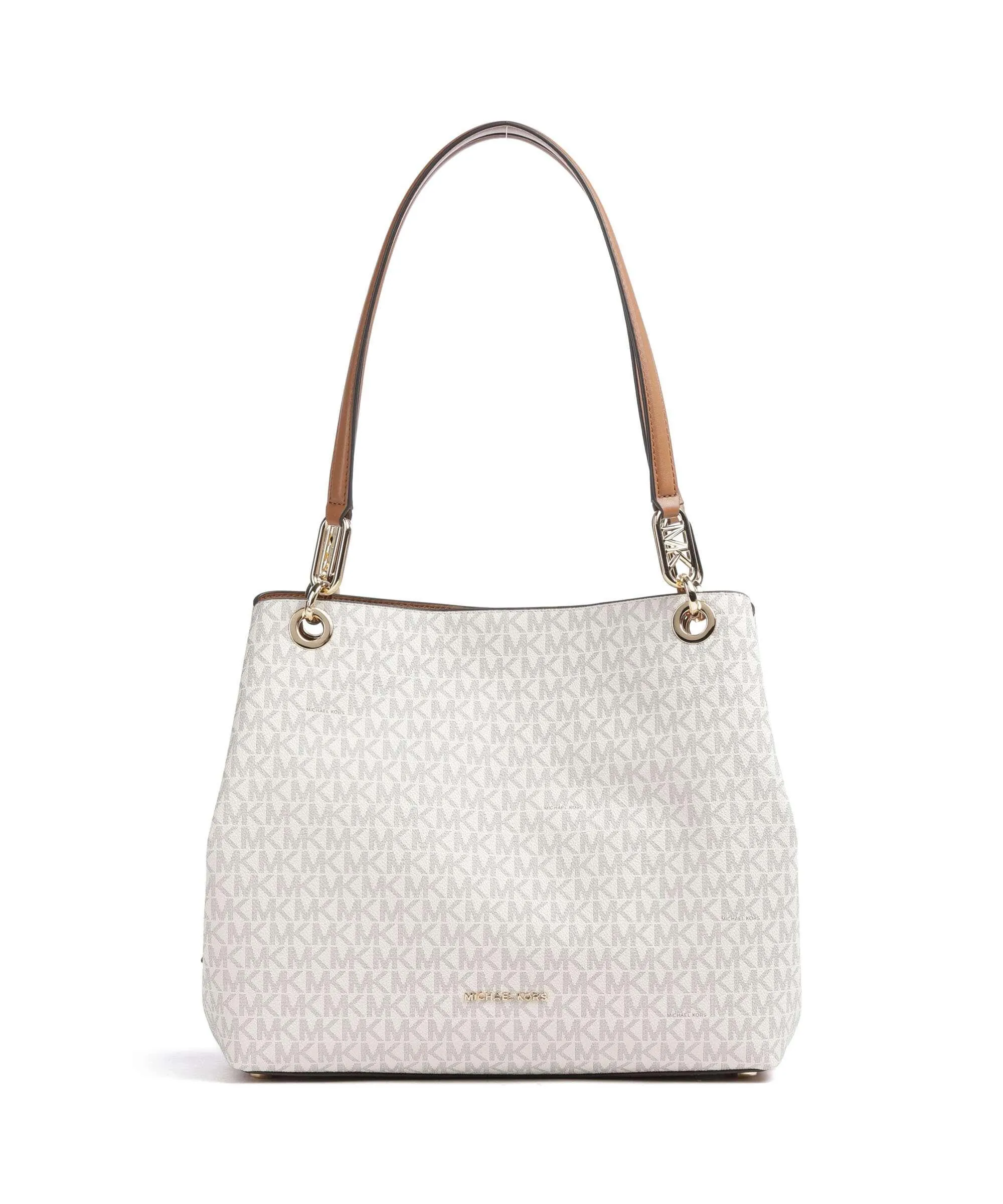  Michael Kors Kensington Borsa hobo tela avorio  