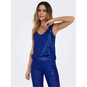 Only top elegante con paillettes