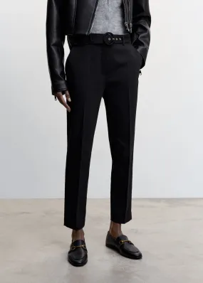 Pantaloni diritti cintura