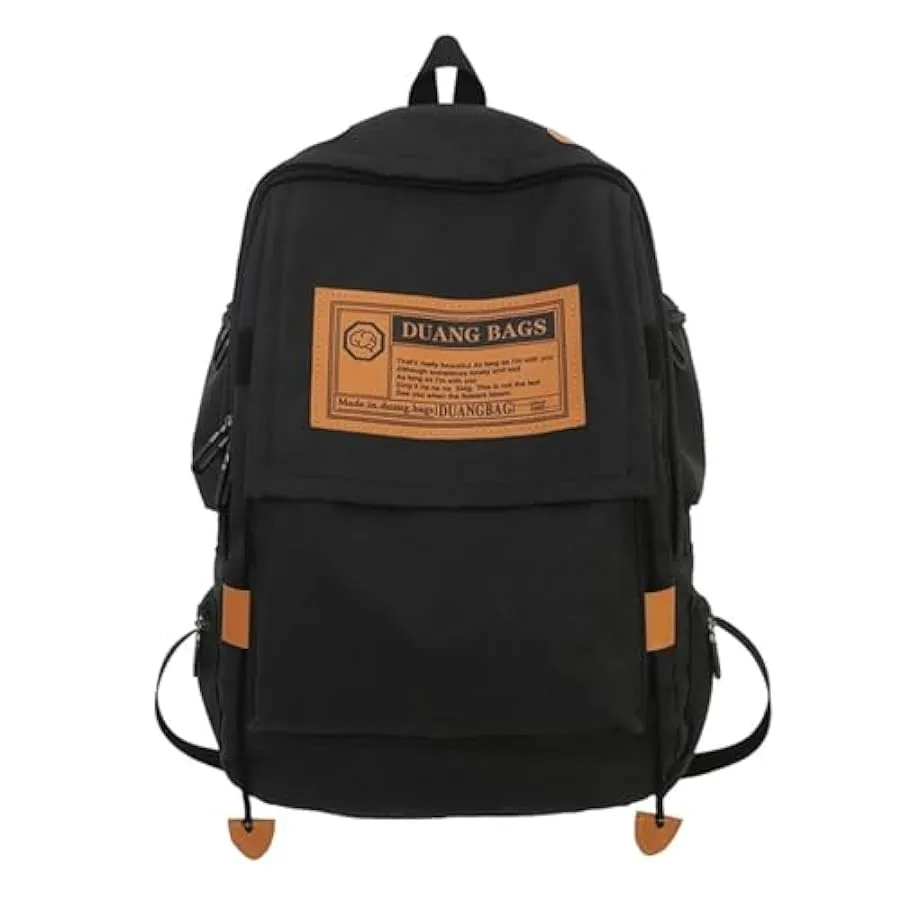 PUYYDS Zaino da viaggio unisex ad alta capacità Zaini da donna in nylon impermeabile Zaino da college alla moda Zaino alla moda 