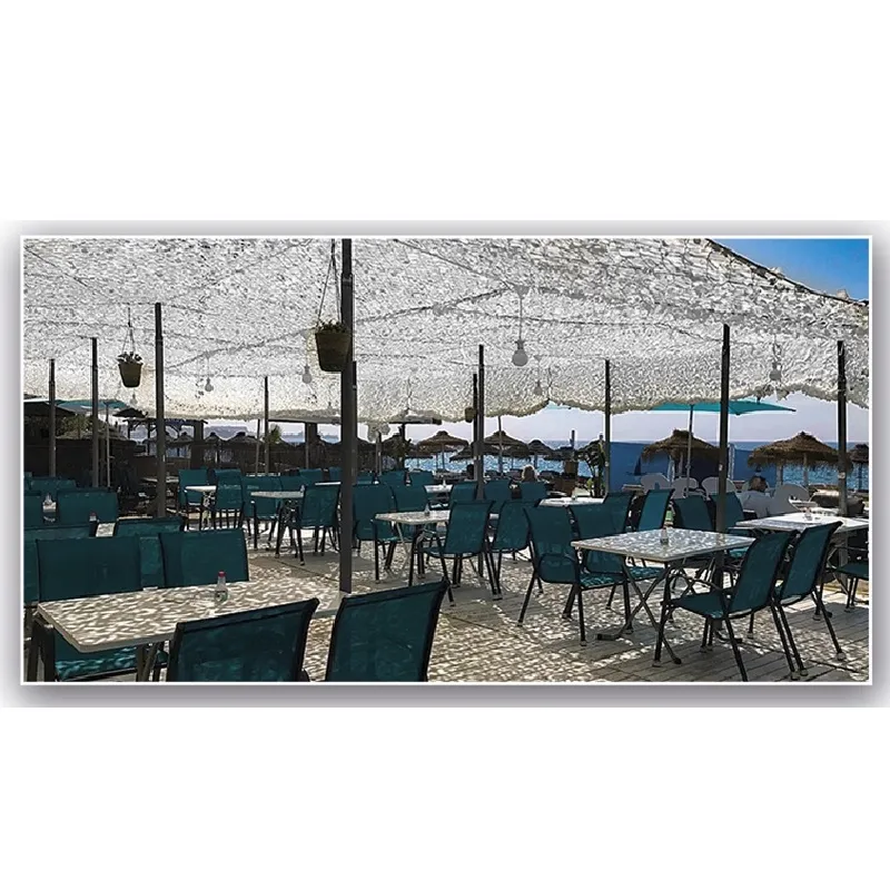 Rete mimetica color neve bianco/grigio double face m 3 x 3