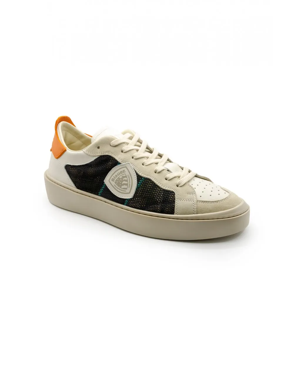 SCARPE BLAUER UOMO BEIGE E VERDI BEI/MIL BEIGE/MILITARY - S4STATEN07/NYS STATEN07