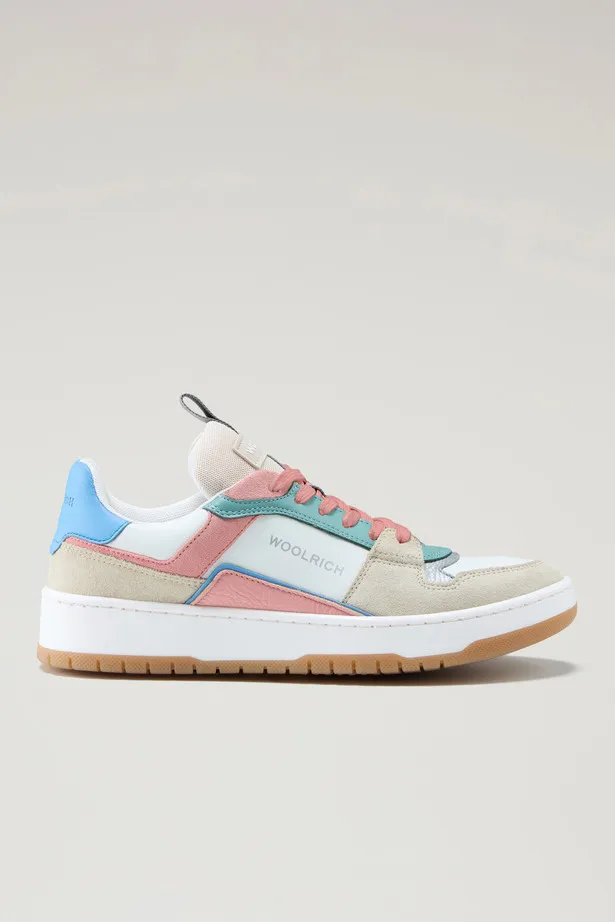 Sneakers Classic Basket multicolor in pelle scamosciata                                                                         