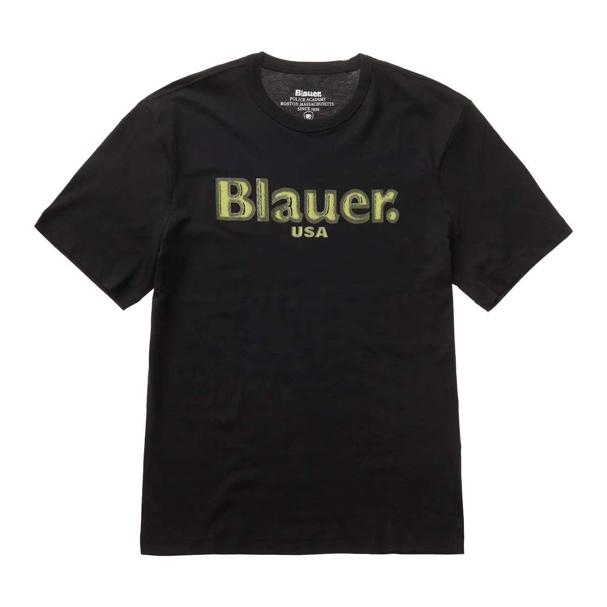 T-Shirt Blauer Con Logo sfumato