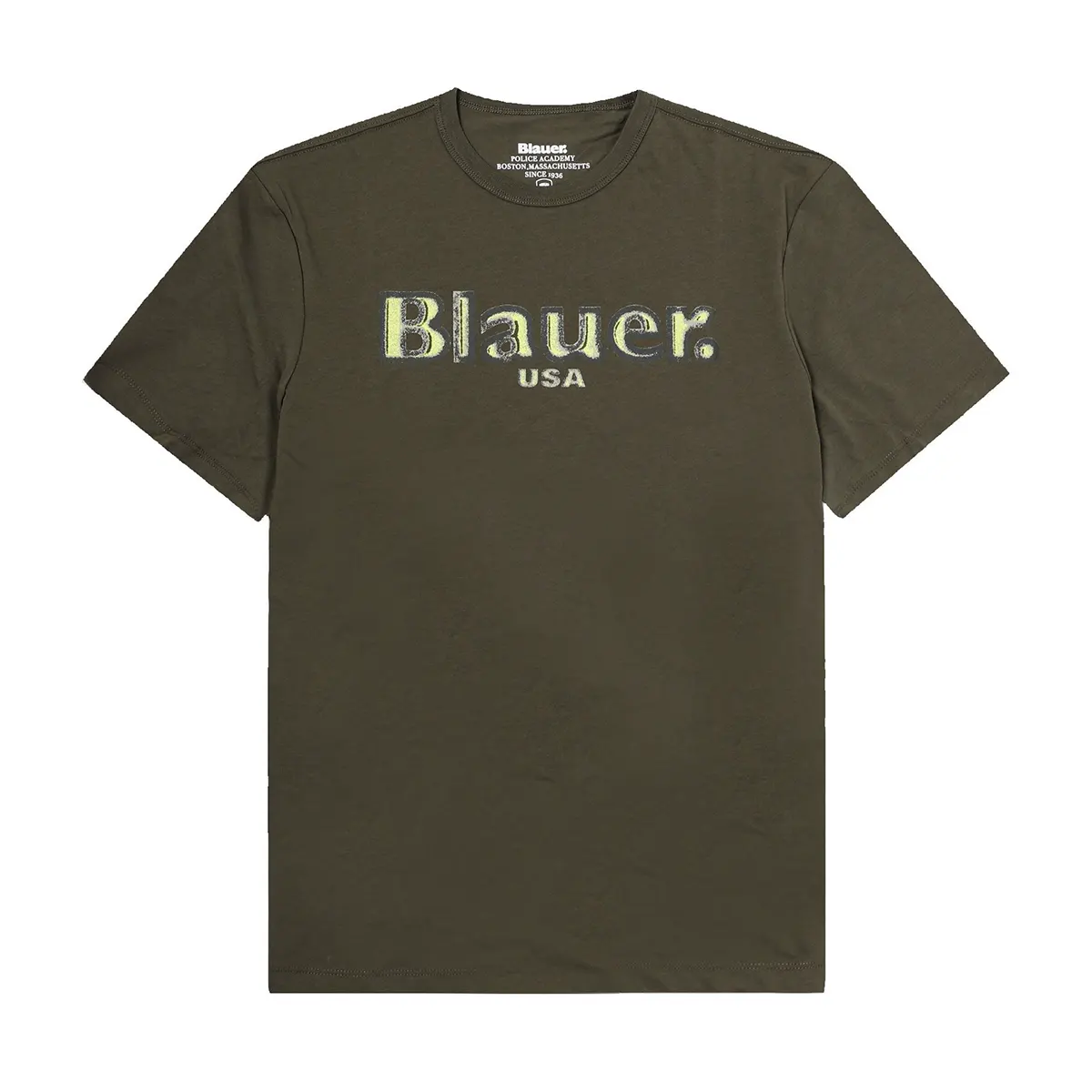 T-Shirt Blauer Con Logo sfumato