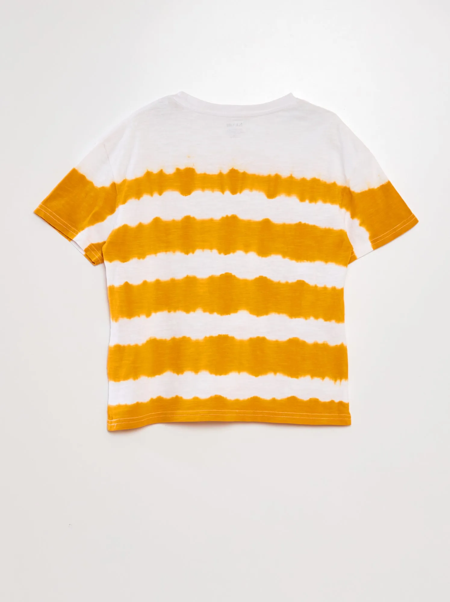 T-shirt tye and dye vivace - GIALLO