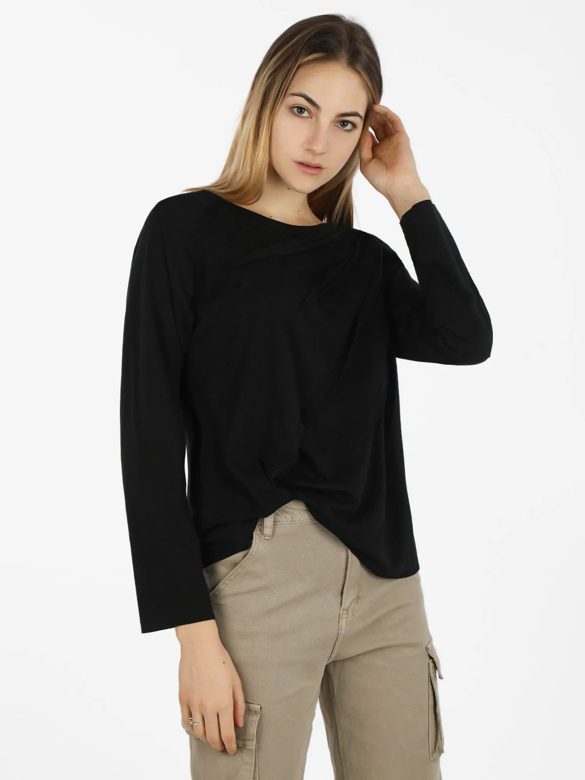 Wendy Trendy T-shirt oversize femme en coton